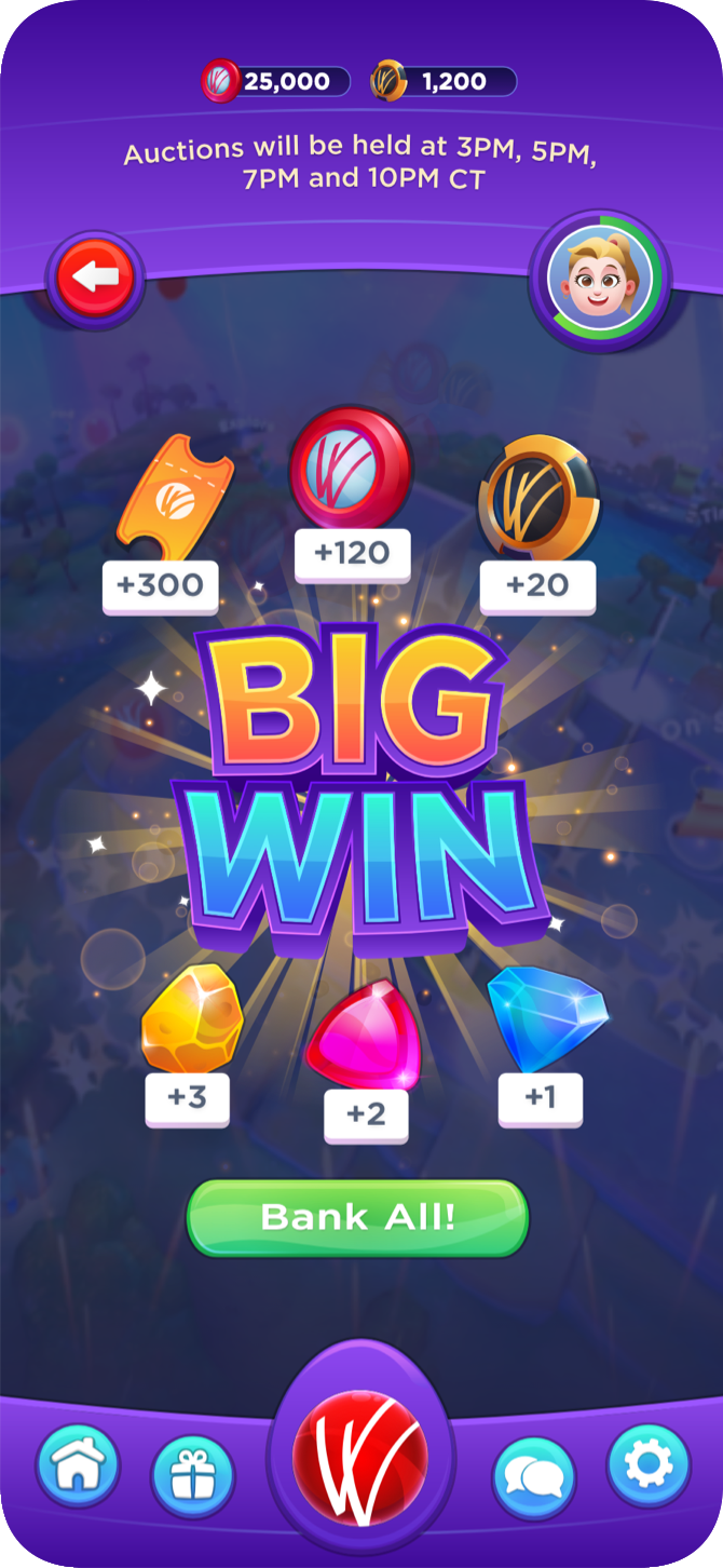 Casinoverse Challenges Screen